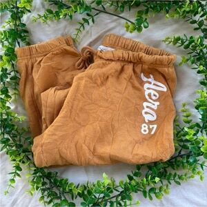 Aeropostale Orange/Tan Sweatpants